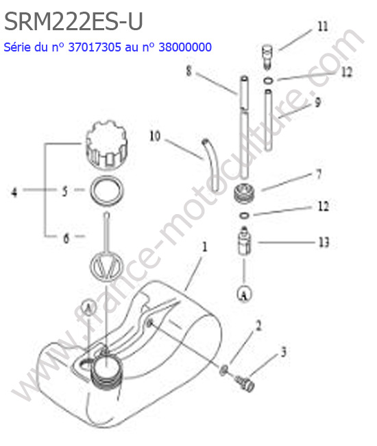 Reservoir essence ECHO SRM222ESU-2