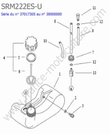 ECHO - SRM222ESU-2 : Reservoir essence