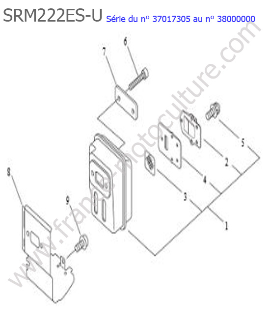Echappement ECHO SRM222ESU-2