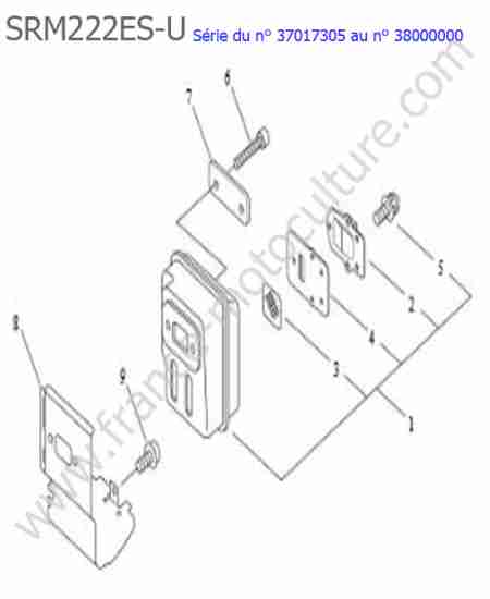 ECHO - SRM222ESU-2 : Echappement