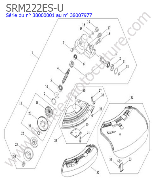 Renvoi angle ECHO SRM222ESU-3