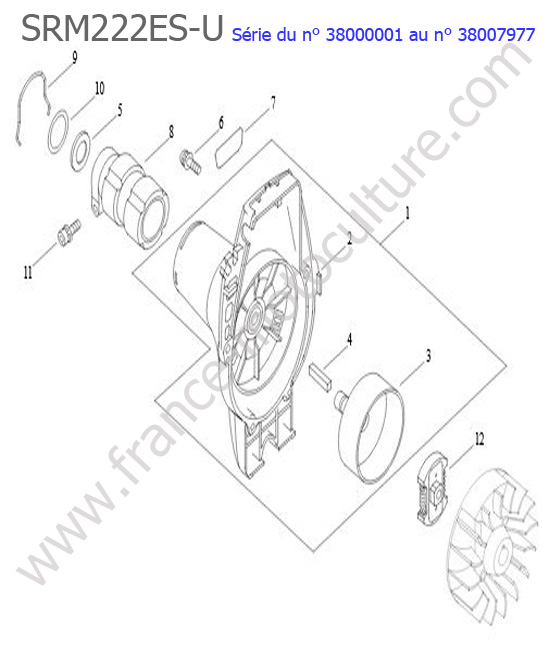 Embrayage ECHO SRM222ESU-3