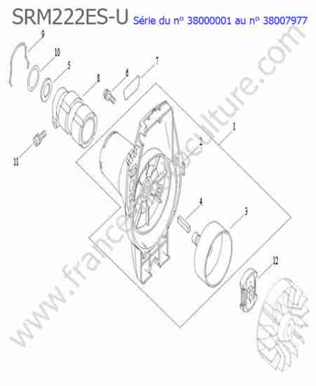 ECHO - SRM222ESU-3 : Embrayage