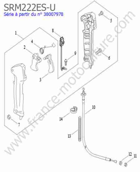 ECHO - SRM222ESU-4 : Accelerateur