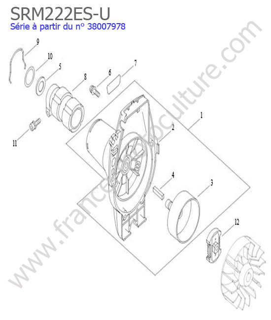Embrayage ECHO SRM222ESU-4