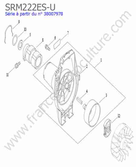 ECHO - SRM222ESU-4 : Embrayage