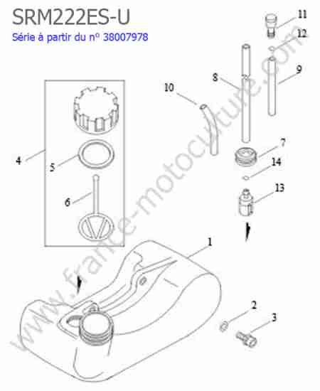 ECHO - SRM222ESU-4 : Reservoir essence