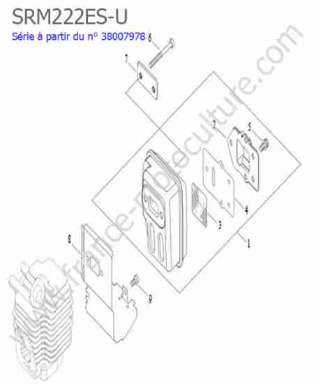 ECHO - SRM222ESU-4 : Echappement