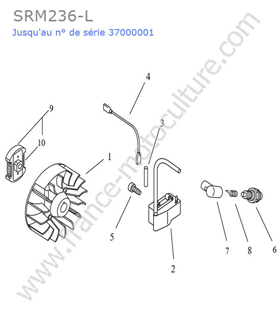 Allumage / embrayage ECHO SRM236-1