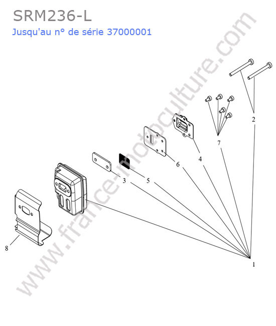 Echappement ECHO SRM236-1