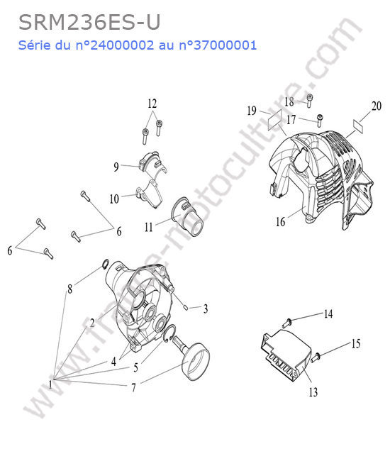Carter accouplement ECHO SRM236-10