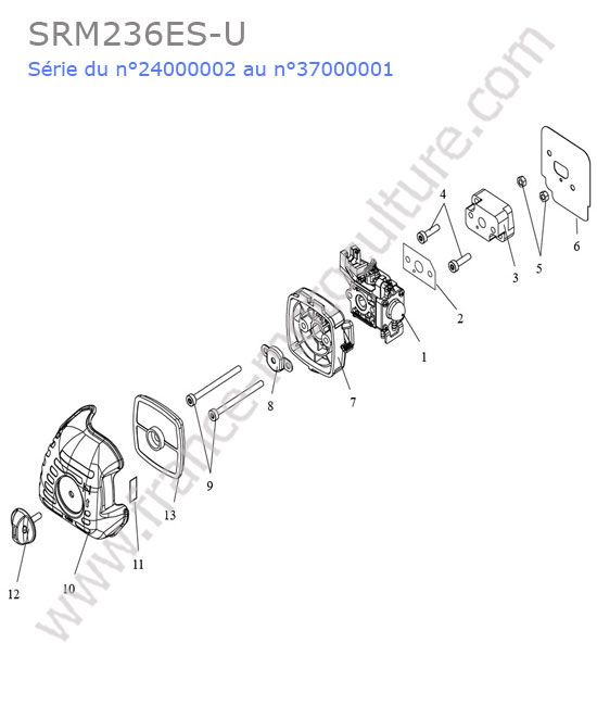 Admission / filtre air ECHO SRM236-10