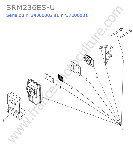 Echappement ECHO SRM236-10