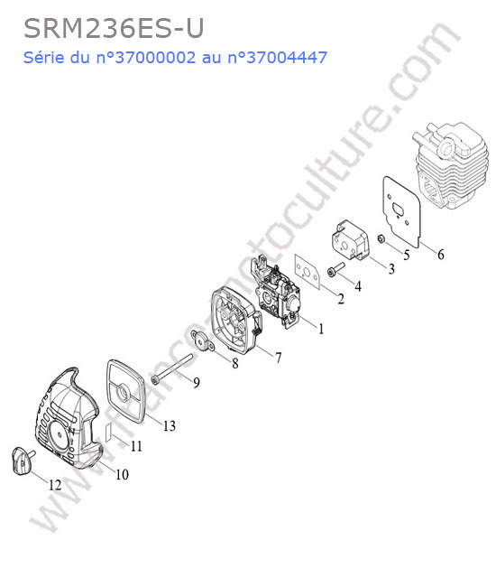 Admission / filtre air ECHO SRM236-11