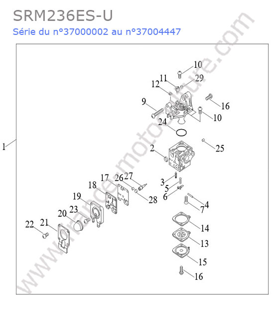 Carburateur ECHO SRM236-11