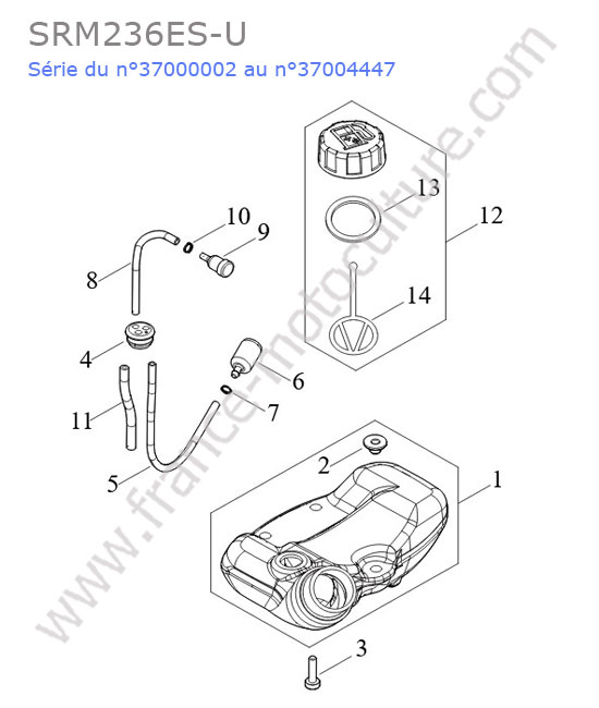 Reservoir essence ECHO SRM236-11