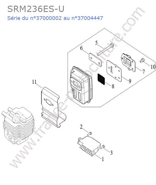 Echappement ECHO SRM236-11