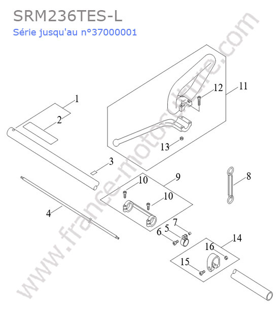ECHO - SRM236-12 : Tube / poignee