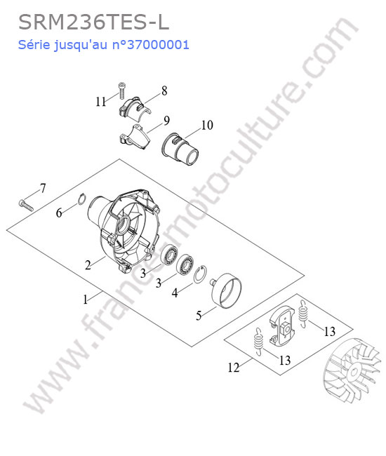 Embrayage ECHO SRM236-12