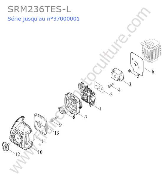 Admission / filtre air ECHO SRM236-12