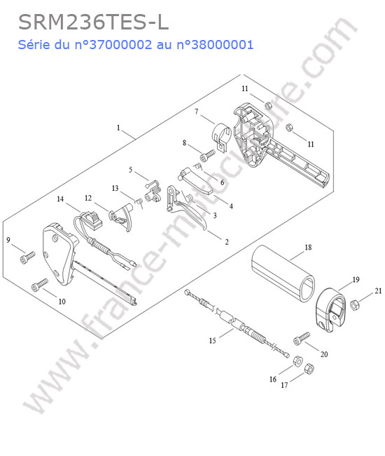 Accelerateur ECHO SRM236-13
