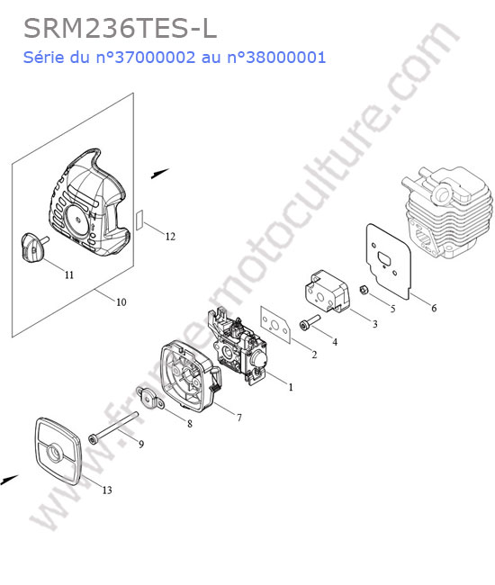 Admission / filtre air ECHO SRM236-13