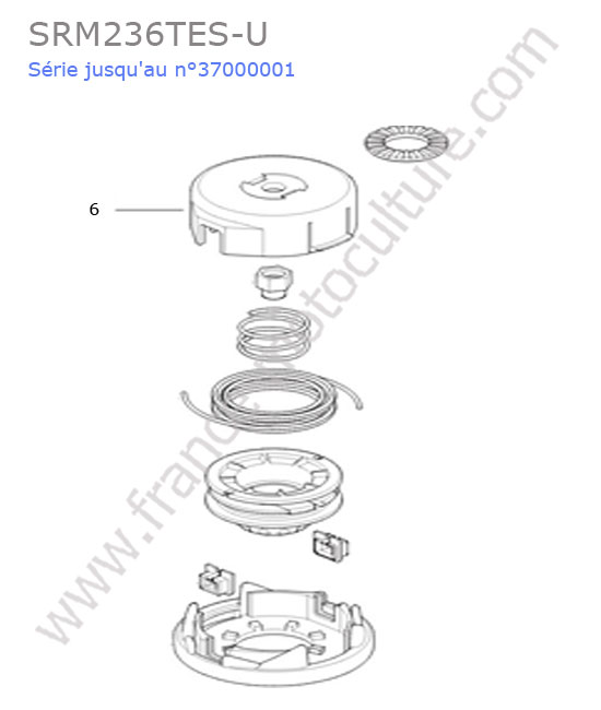 Tete nylon ECHO SRM236-14