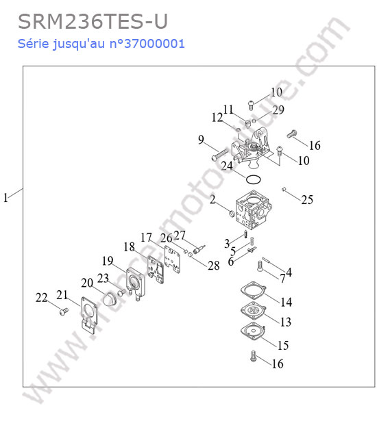 Carburateur ECHO SRM236-14