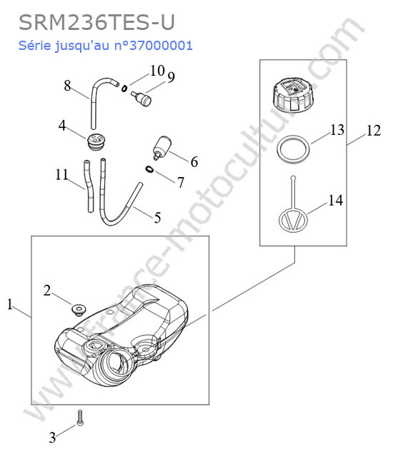 Reservoir essence ECHO SRM236-14