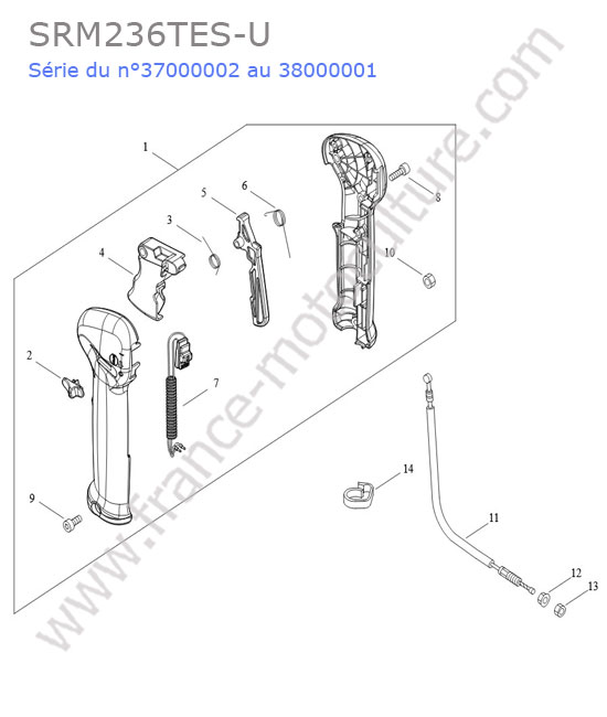 Accelerateur ECHO SRM236-15