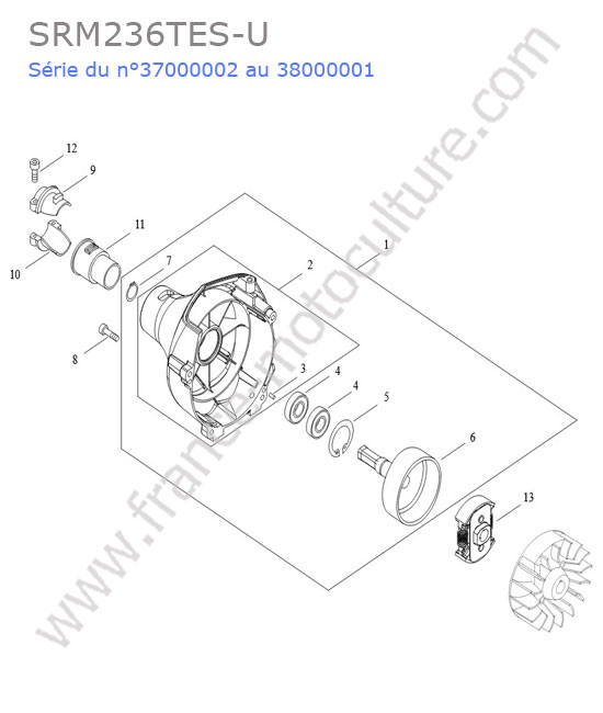 Embrayage ECHO SRM236-15