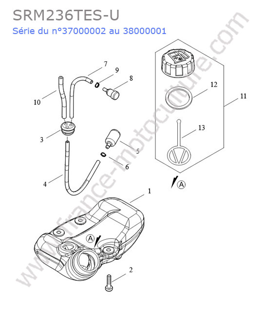 Reservoir essence ECHO SRM236-15