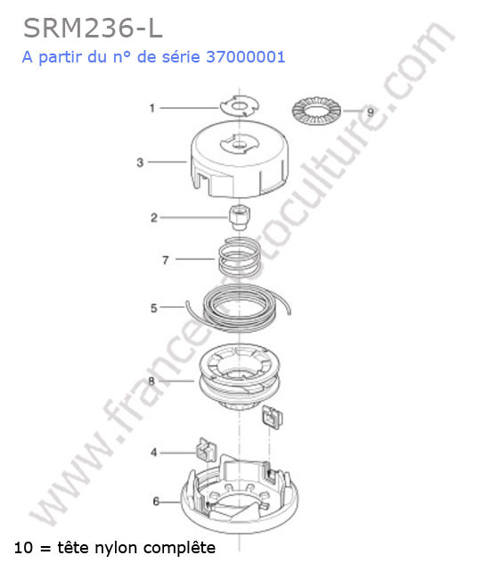 Tete nylon ECHO SRM236-2