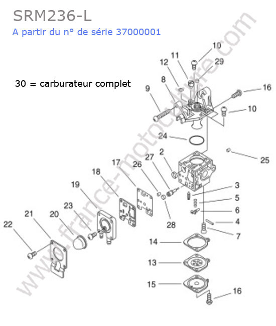 Carburateur ECHO SRM236-2
