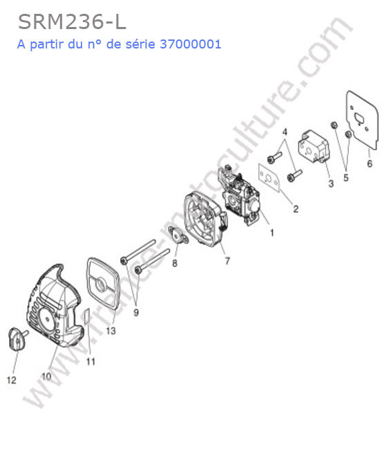 Admission / filtre air ECHO SRM236-2