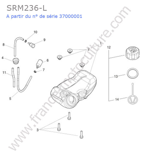 Reservoir essence ECHO SRM236-2
