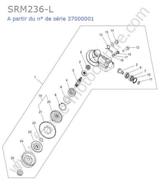 Renvoi angle ECHO SRM236-2