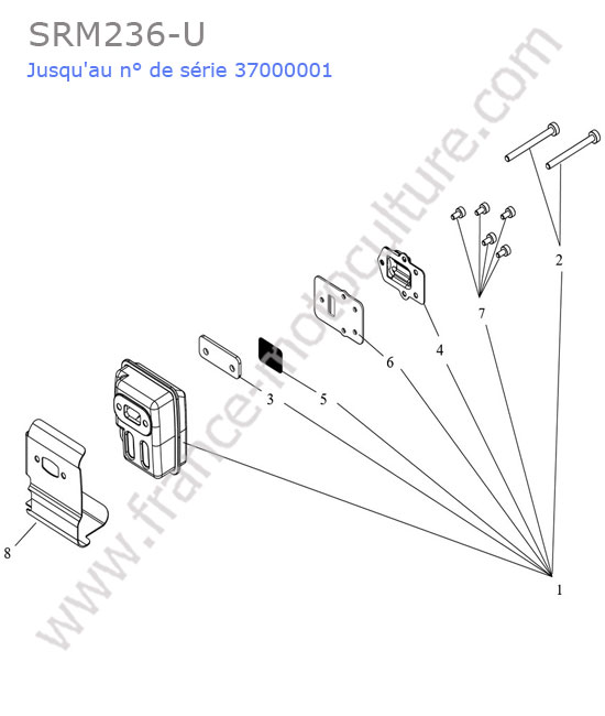 Echappement ECHO SRM236-3