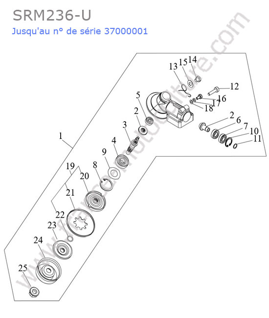 Renvoi angle ECHO SRM236-3