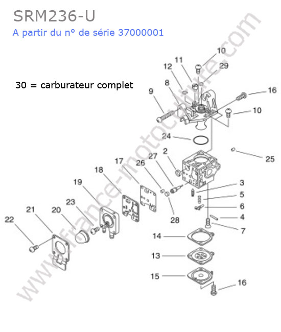 Carburateur ECHO SRM236-4