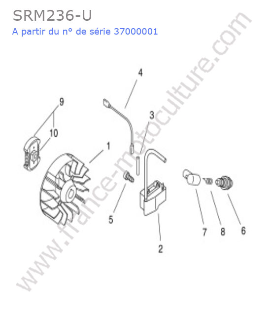 Allumage / embrayage ECHO SRM236-4