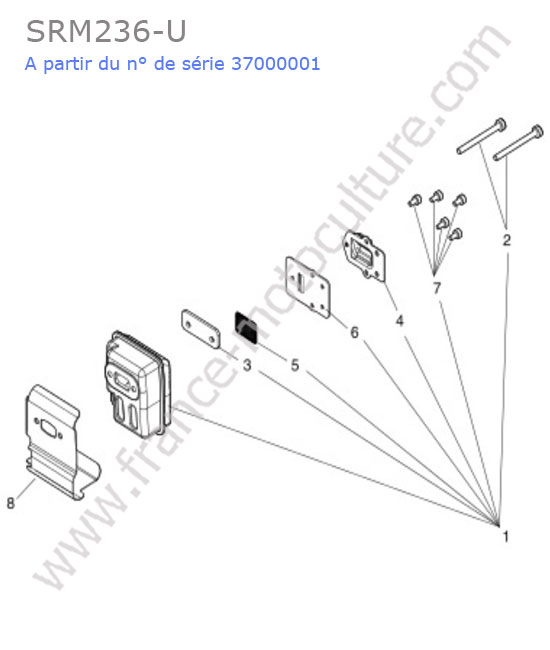 Echappement ECHO SRM236-4