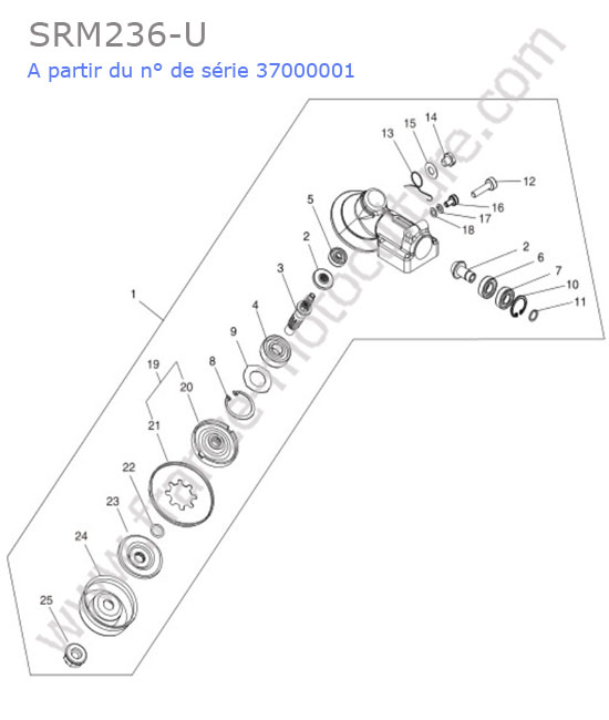 Renvoi angle ECHO SRM236-4
