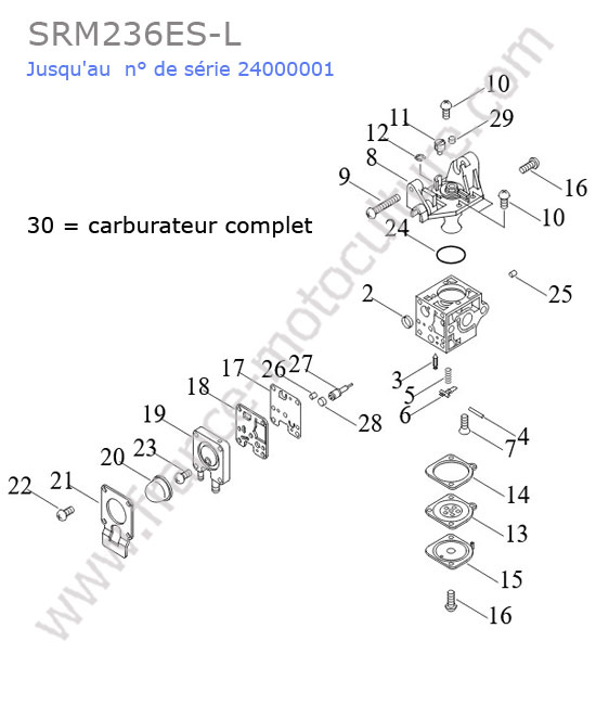Carburateur ECHO SRM236-5