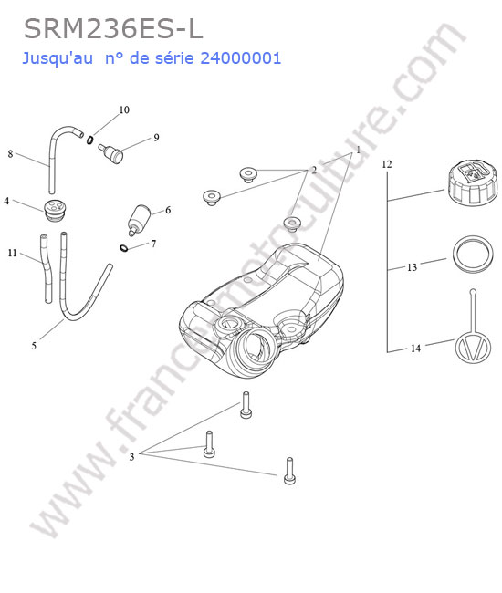 Reservoir essence ECHO SRM236-5