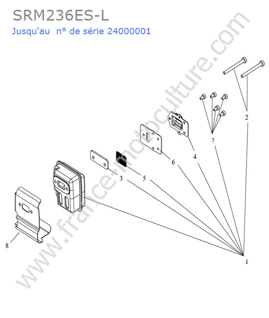 Echappement ECHO SRM236-5