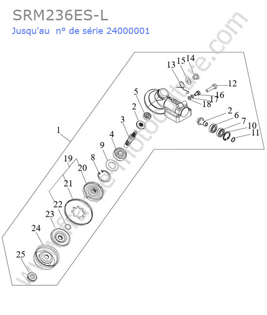 Renvoi angle ECHO SRM236-5