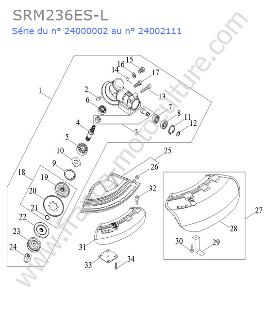 Renvoi angle ECHO SRM236-6