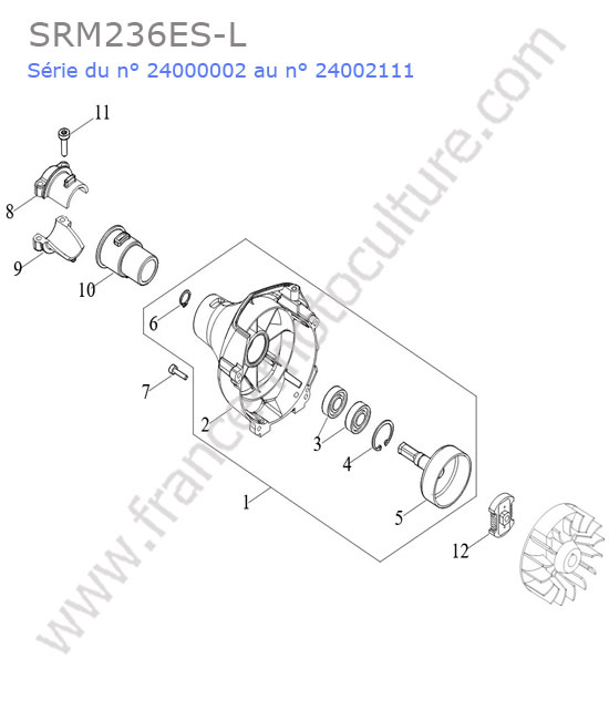 Accouplement / embrayage ECHO SRM236-6