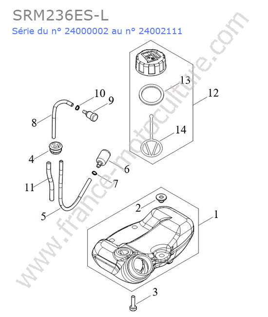 Reservoir essence ECHO SRM236-6